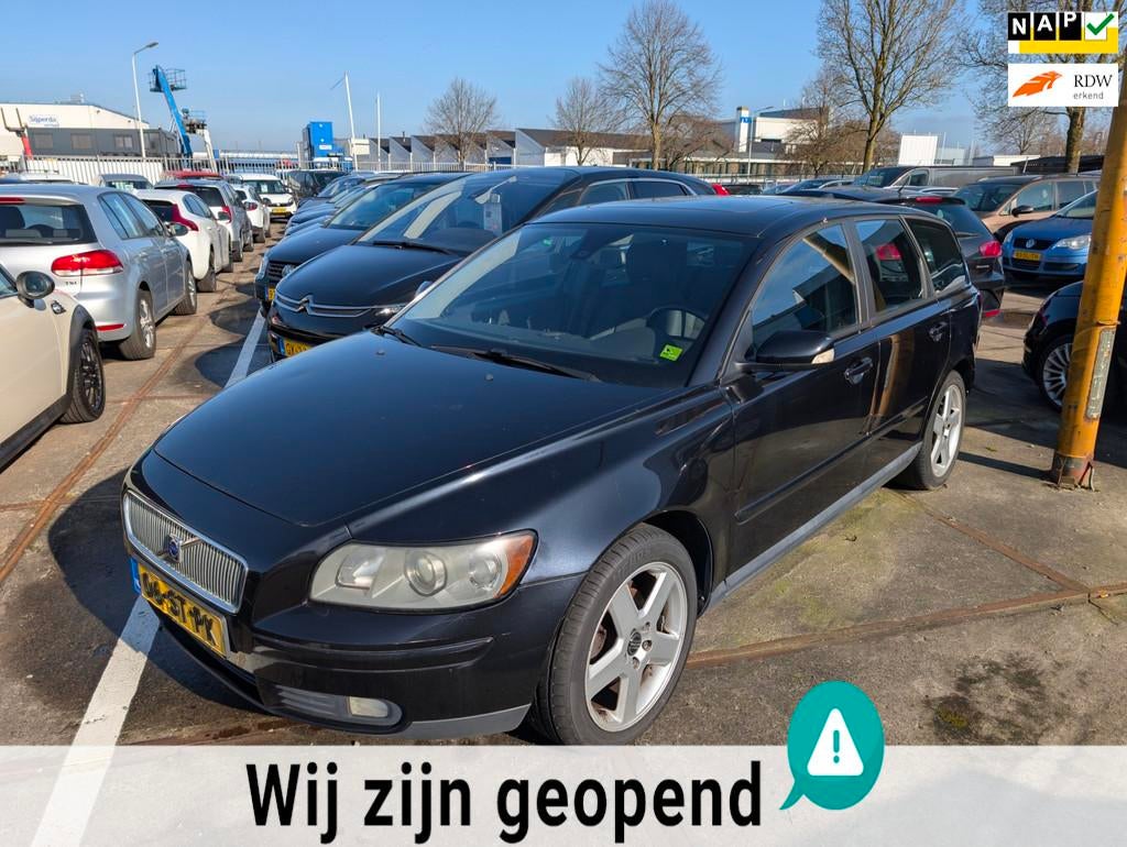 Volvo V50 1.8 Edition II, Auto's, Volvo, Voorwielaandrijving, Zwart, 4 cilinders, Zwart