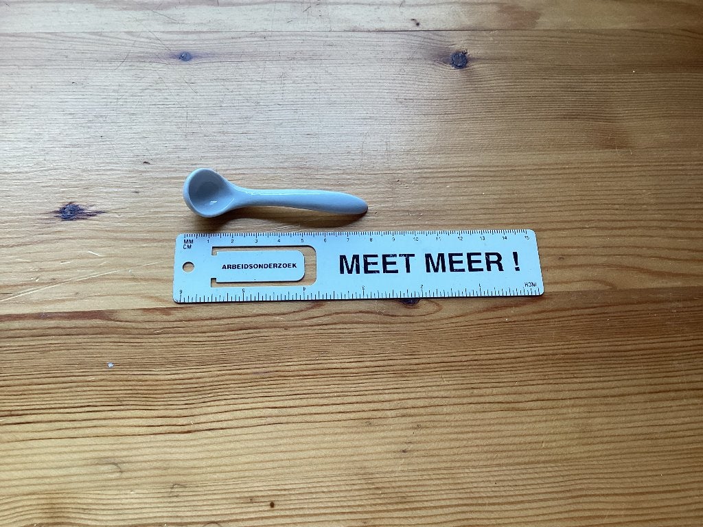 Porseleinen lepeltje, Ophalen of Verzenden