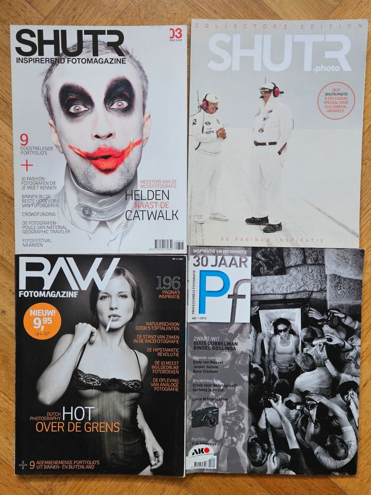 4 Fotomagazines: SHUTR, RAW, Professionele Fotografie, Ophalen, Gelezen
