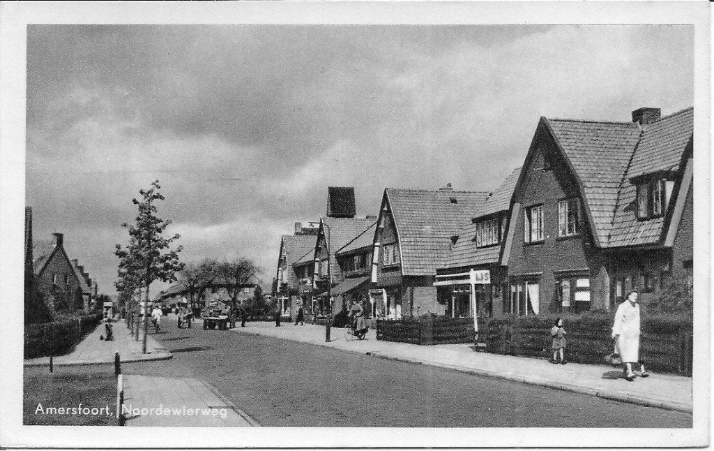 Amersfoort, Noordewierweg - Oude Ansichtkaart 1961, Verzamelen, Ophalen of Verzenden, 1960 tot 1980, Gelopen, Utrecht
