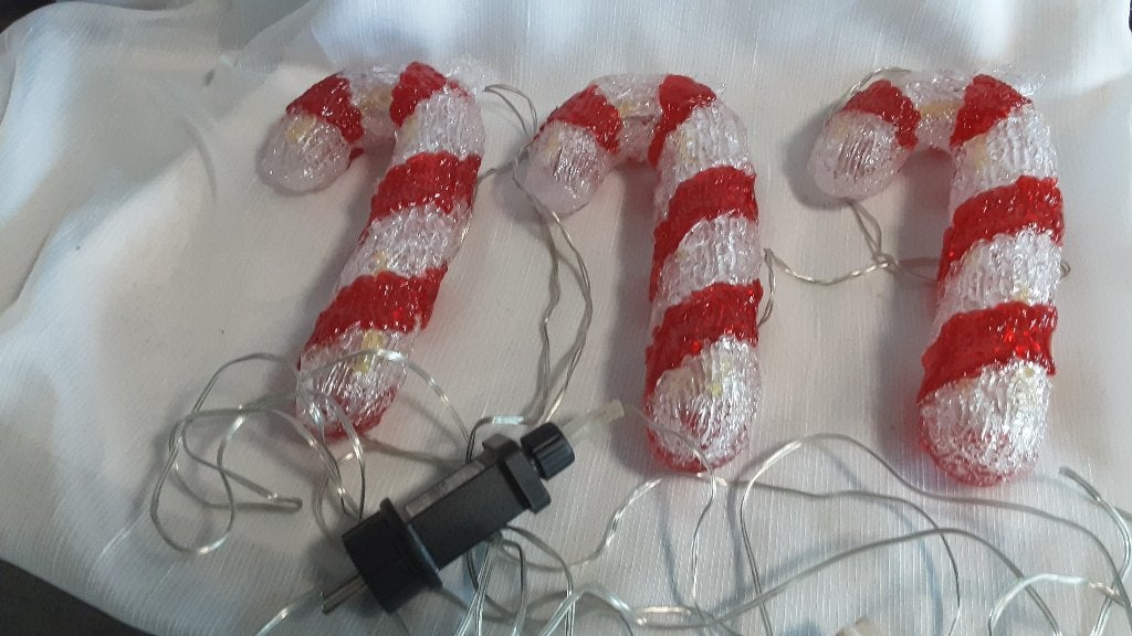 Kerst lampjes, suikerstokjes, Ophalen of Verzenden, Zo goed als nieuw