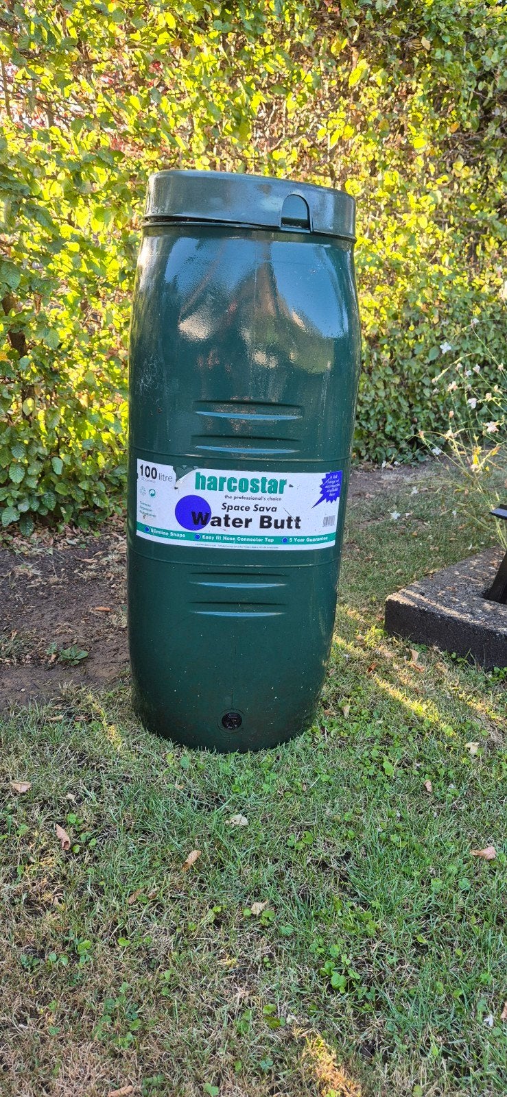 Harcostar Regenton 100 liter - Groen Kunststof, 75 tot 150 liter, Ophalen, Gebruikt, Kunststof