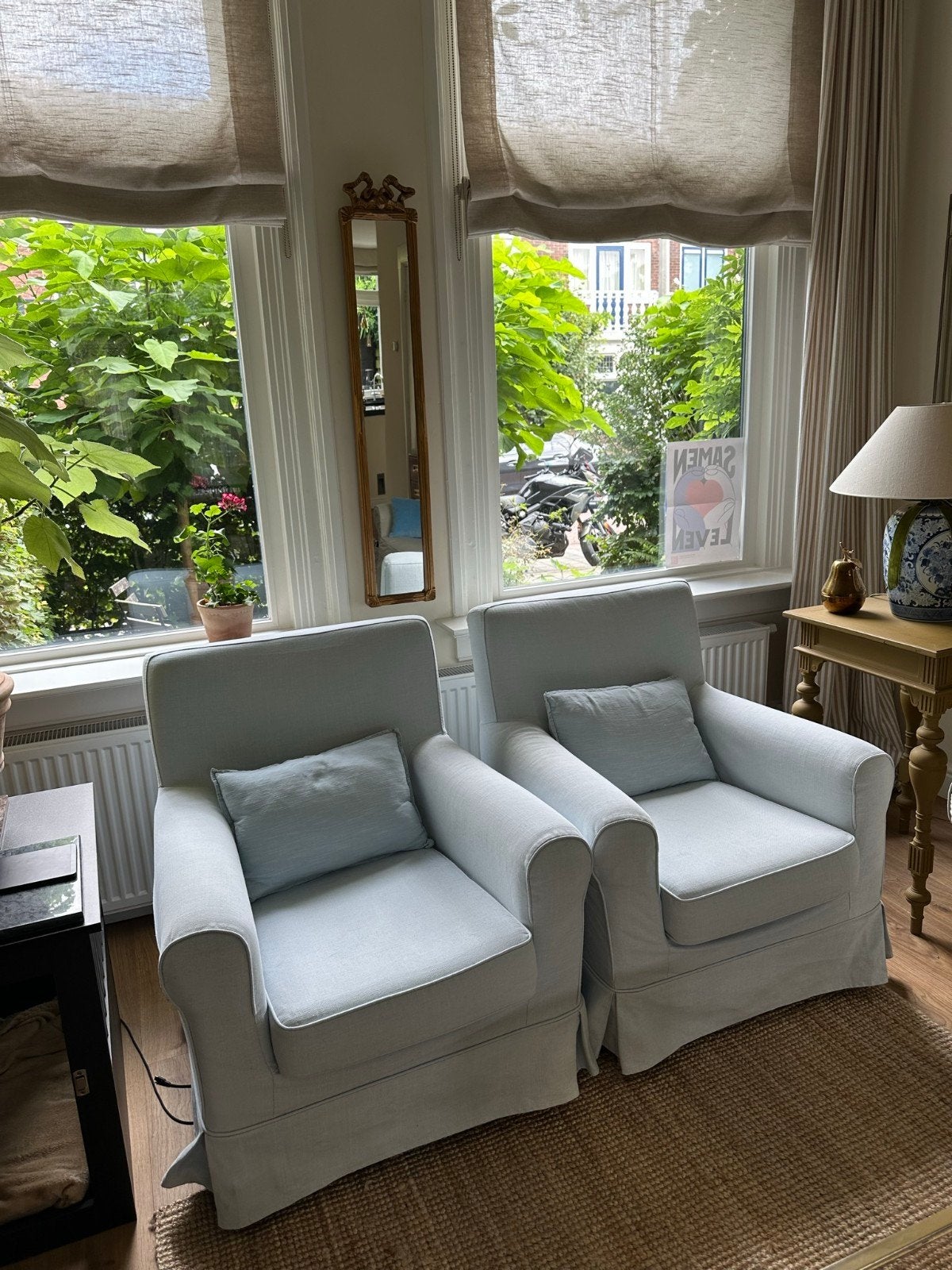 Twee Jennylund Ikea fauteuils, Ophalen, Gebruikt, 75 tot 100 cm, 50 tot 75 cm