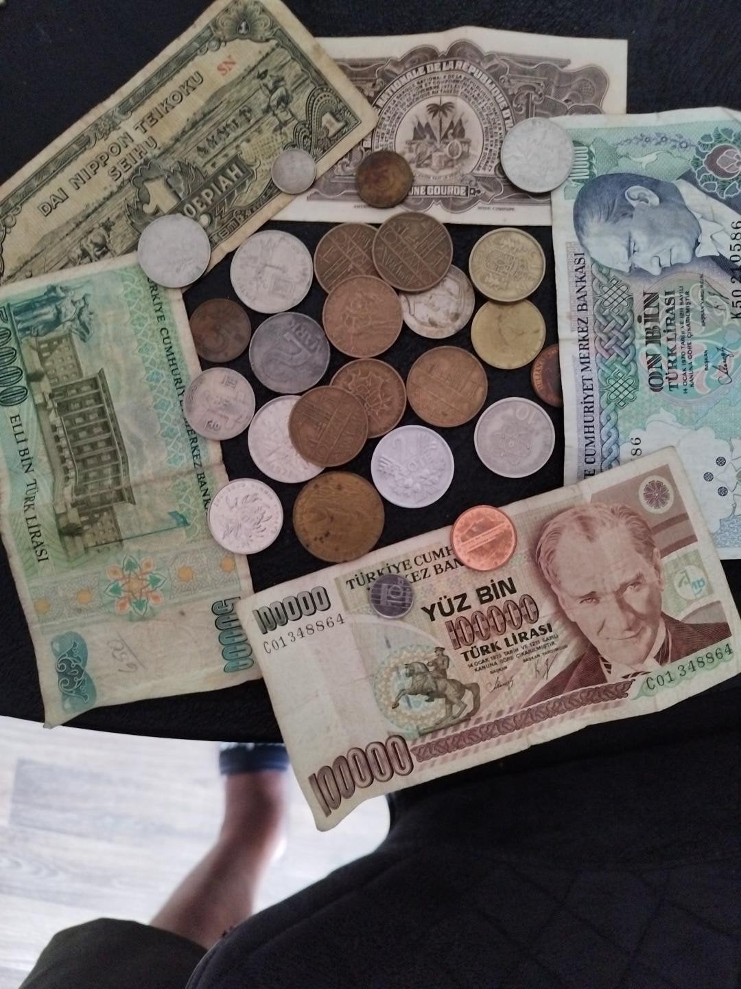 Partij oude buitenlandse munten & bankbiljetten – diverse la, Postzegels en Munten, Munten en Bankbiljetten | Verzamelingen, Ophalen of Verzenden