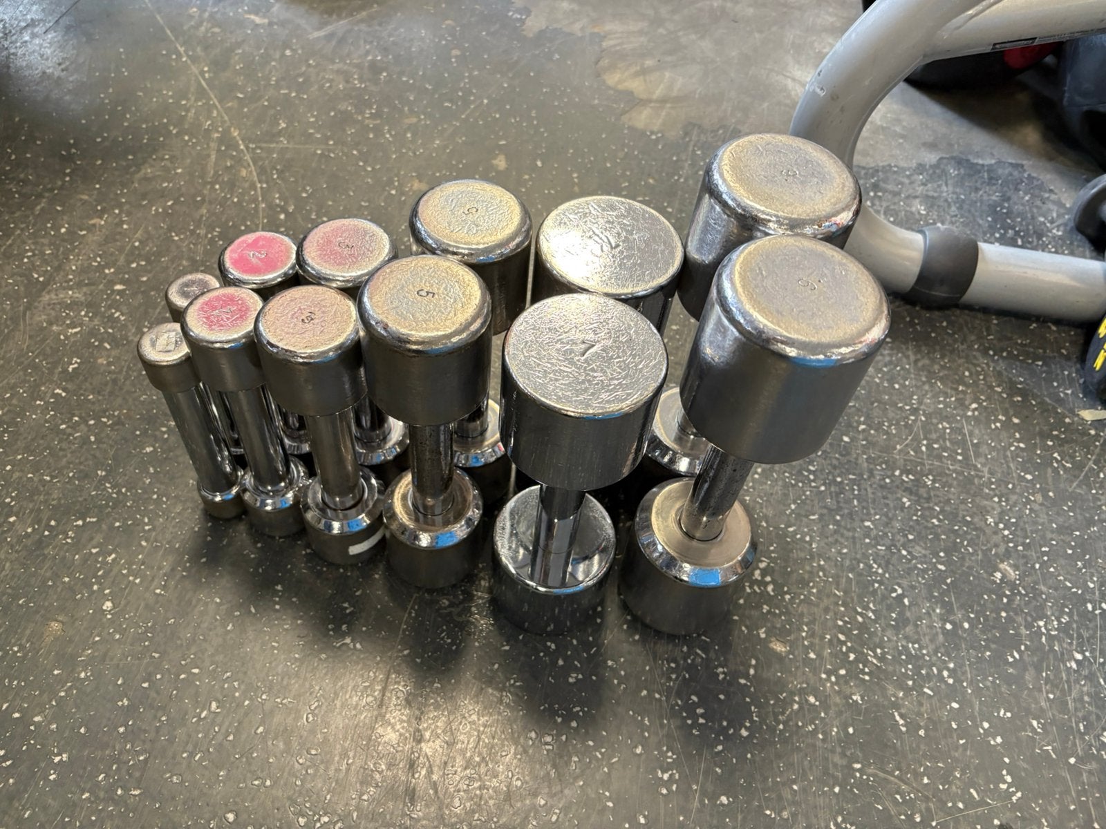 Chrome dumbbells 1-9 kg dumbell set gewichten, Ophalen, Dumbbell, Gebruikt, 1-9 kg