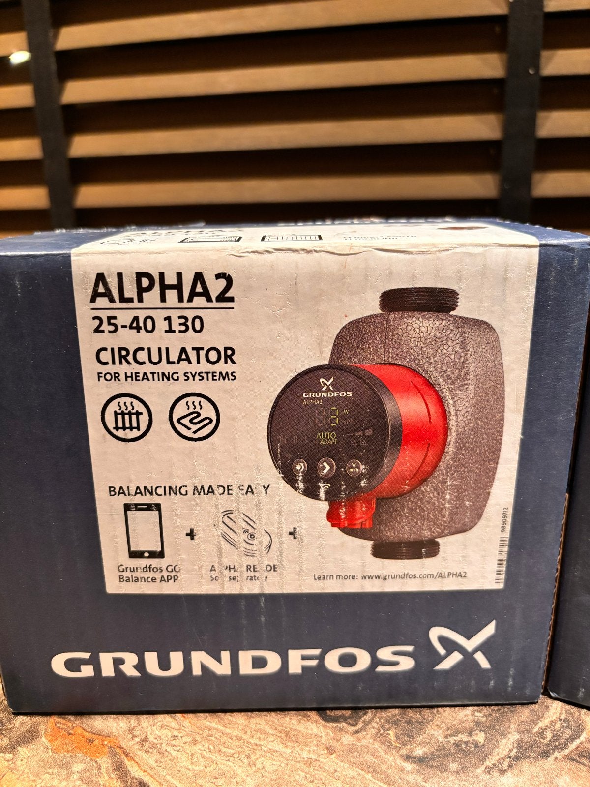 Grundfos Alpha 2 25-40 130 Circulatiepomp Nieuw, Ophalen of Verzenden, Nieuw, Overige typen