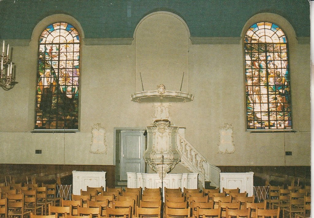 Interieur N.H. Kerk Sliedrecht - Ansichtkaart, Verzamelen, Ophalen of Verzenden, 1980 tot heden, Gelopen, Zuid-Holland