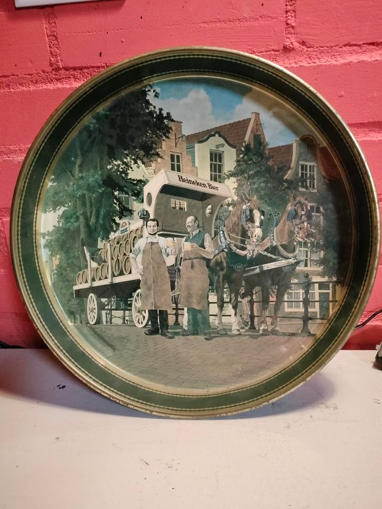 Vintage Heineken bier dienblad, Ophalen of Verzenden, Gebruikt, Gebruiksvoorwerp
