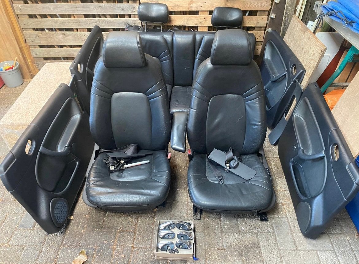 Saab 9-3 aero 5 deurs compleet leer lederen interieur, Ophalen of Verzenden, Saab