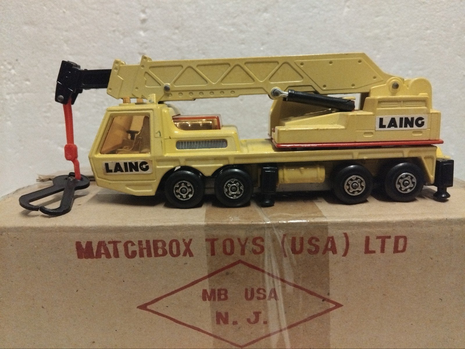 1974 Matchbox Superkings K12 Hercules Mobile Crane Truck, Ophalen of Verzenden, Zo goed als nieuw, Tractor of Landbouw