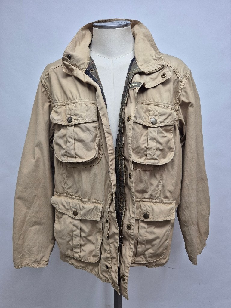 Barbour 'Explorer parka' jas, maat XL, Barbour, Beige, Maat 56/58 (XL), Ophalen of Verzenden