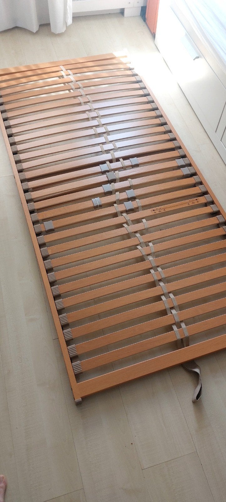 LATTENBODEM 90X200, Ophalen, Zo goed als nieuw, Eenpersoons, 90 cm