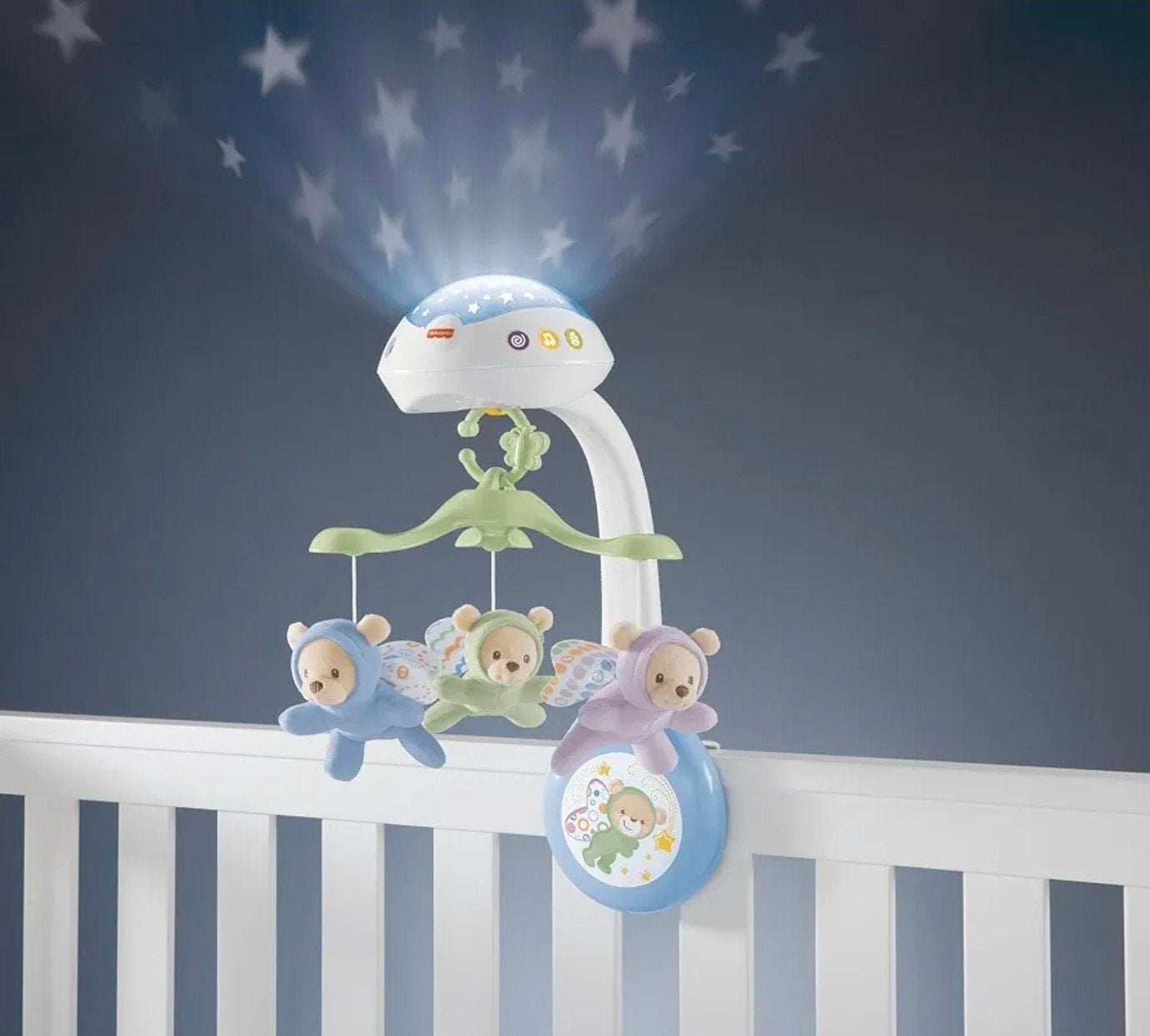 Fisher-Price Baby Muziekmobiel met Licht en Geluid, Kinderen en Baby's, Ophalen, Zo goed als nieuw, Mobiel, Met licht