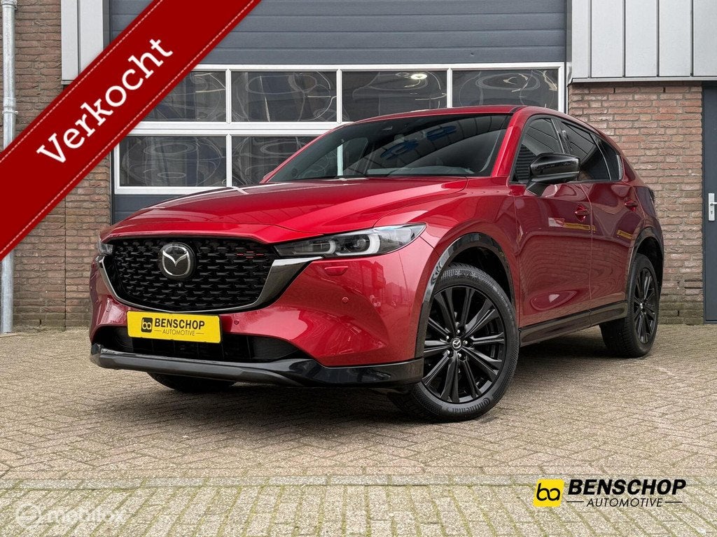 Mazda CX-5 2.0 SkyActiv-G 165 Homura Alcantara Navi Carplay, Auto's, 1998 cc, Zwart, 4 cilinders, 1507 kg