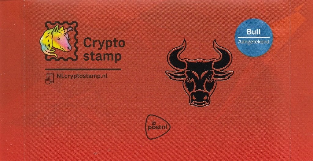 Post NL Crypto Zegel Bull 2022, Ophalen of Verzenden, Postfris
