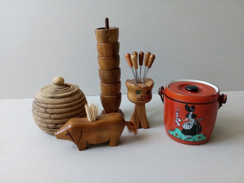 Brocante keukenart.o.a. Thee/Honingpotje enz. Pr.p/st vanaf, Ophalen of Verzenden