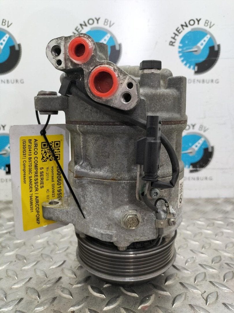 BMW 5 SERIES AIRCO COMPRESSOR / AIRCOPOMP 794586301 2018, Ophalen of Verzenden, Gebruikt, ARN erkend