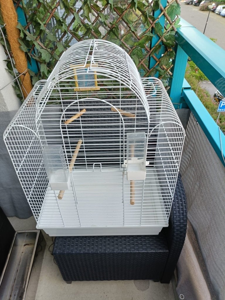 Vogelkooi te koop, Dieren en Toebehoren, Ophalen, Zo goed als nieuw, Metaal, Vogelkooi