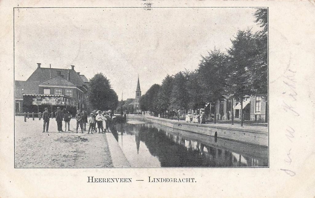 702-392-005 Heerenveen Lindegracht, Verzamelen, Verzenden, Voor 1920, Friesland
