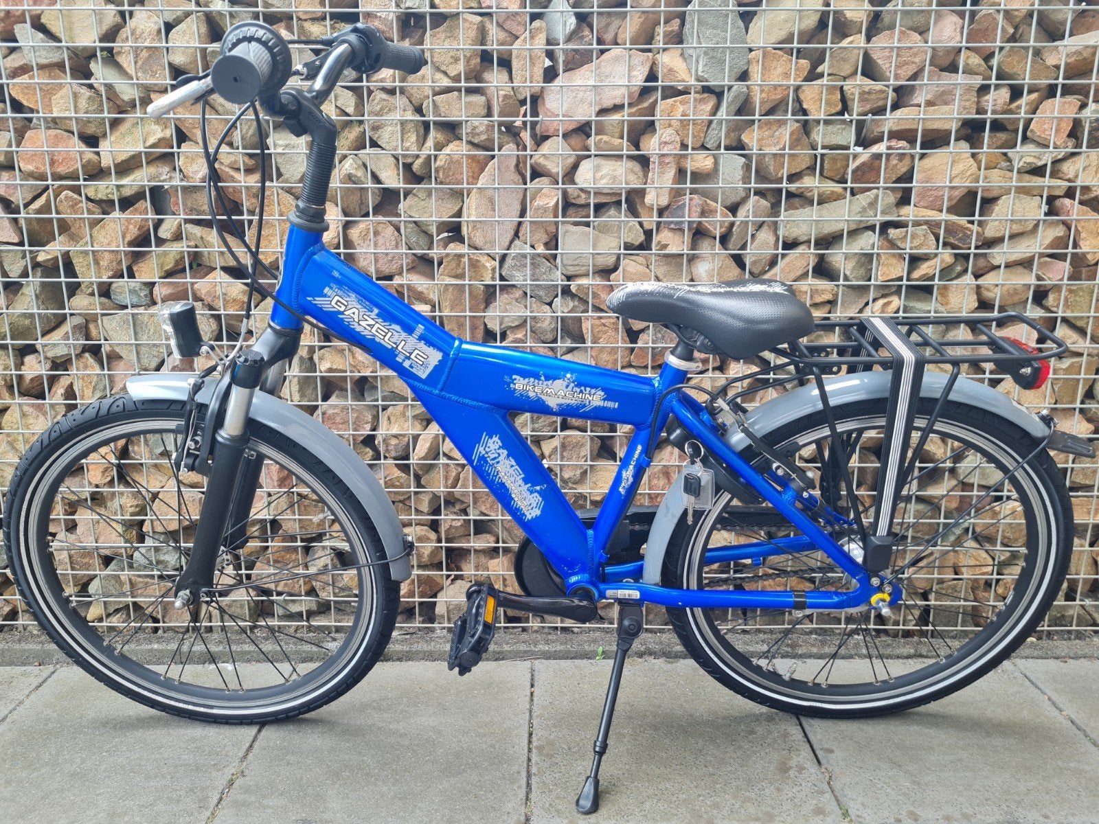 Nette 22" Gazelle Bike Machine jongensfiets 3V (nw banden), Ophalen, Terugtraprem, 22 inch, Gebruikt