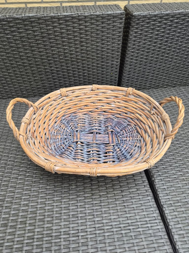 Rieten mand, Ophalen, Ovaal, Riet