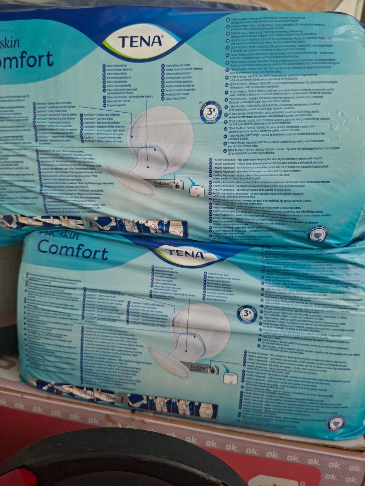 Tena Comfort, Ophalen
