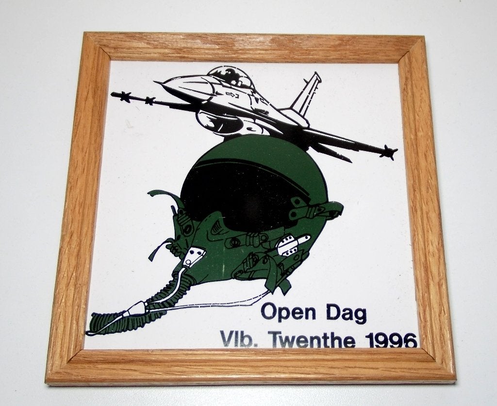 Tegeltje in lijst Open Dag Vliegbasis Twenthe 1996, Verzenden, Luchtmacht, Nederland, Overige typen