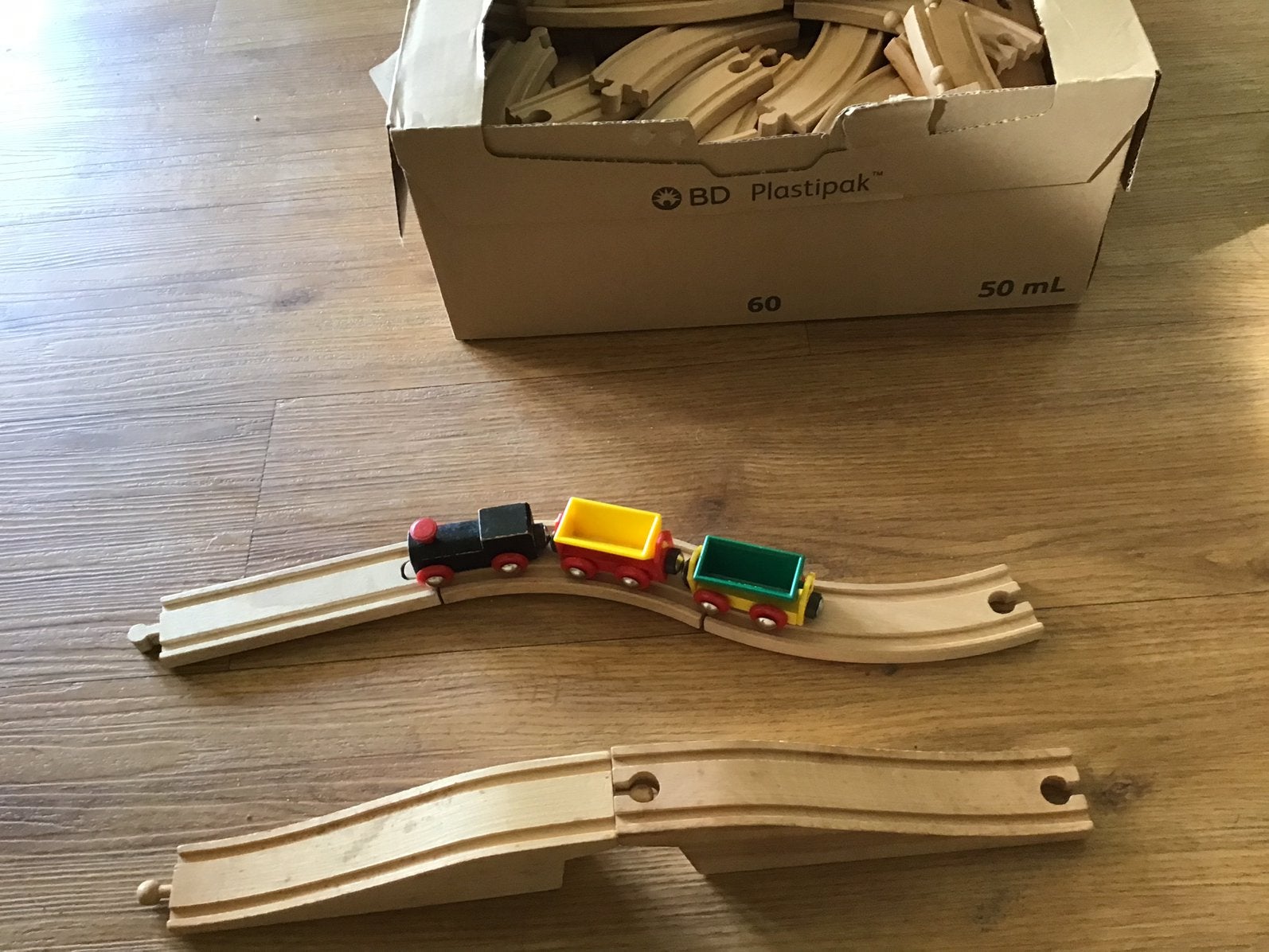 Houten spoorrails met magneettreintje, Ophalen, Gebruikt, Overige typen