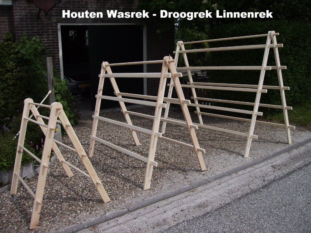 Ouderwets !! Grenen houten Wasrek - Droogrek - Linnenrek, Tuin en Terras, Droogmolens en Wasrekken, Nieuw, Overige typen, Ophalen of Verzenden