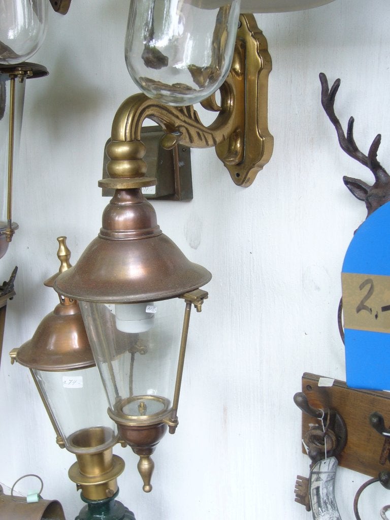 Buitenlamp hanglamp muurlantaarn Twee maten. Antiek model, Ophalen