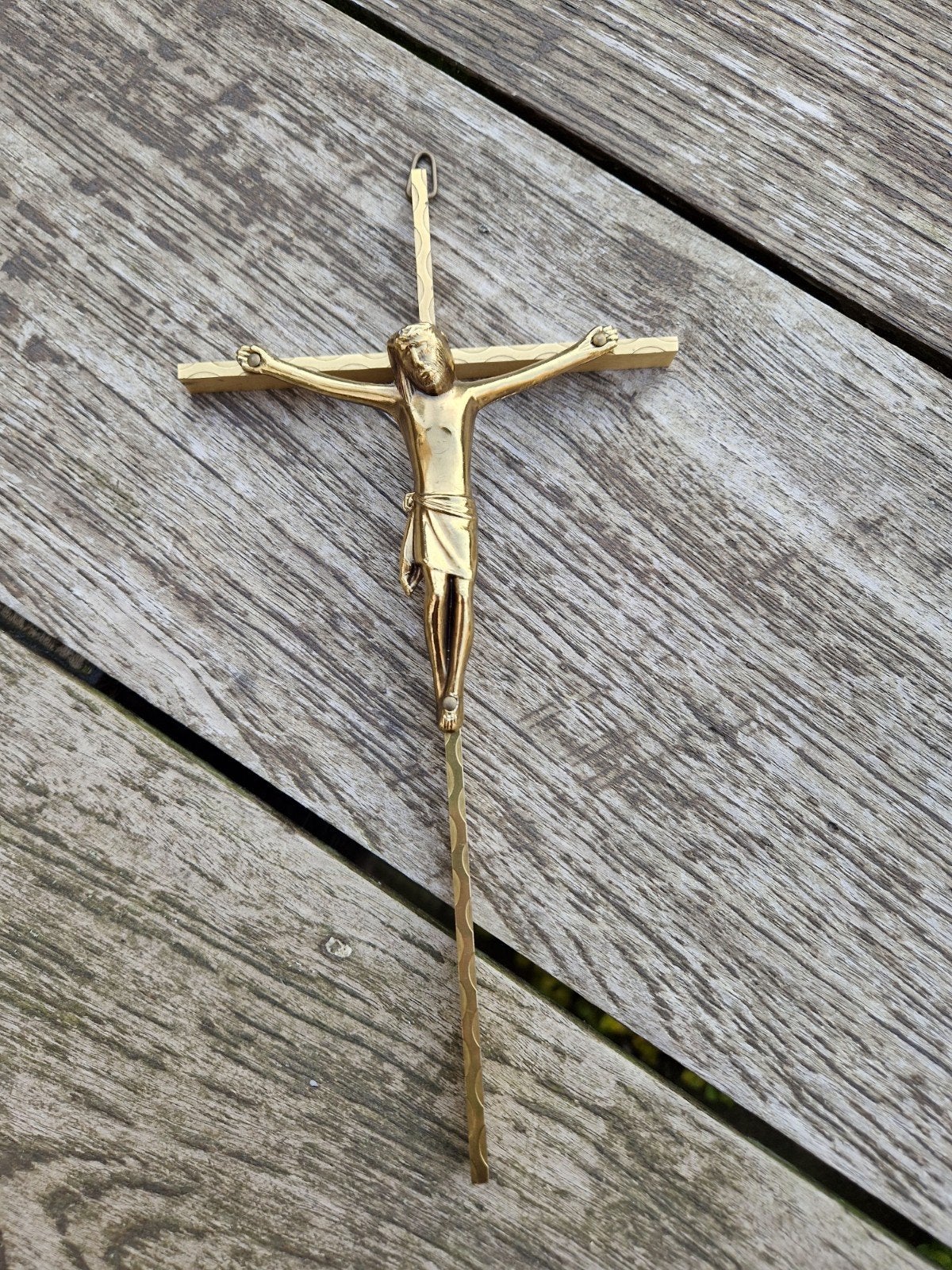 Kruisbeeld Jezus Katholieke religie 25 cm, Verzamelen, Ophalen of Verzenden, Zo goed als nieuw, Beeld(je), Christendom | Katholiek