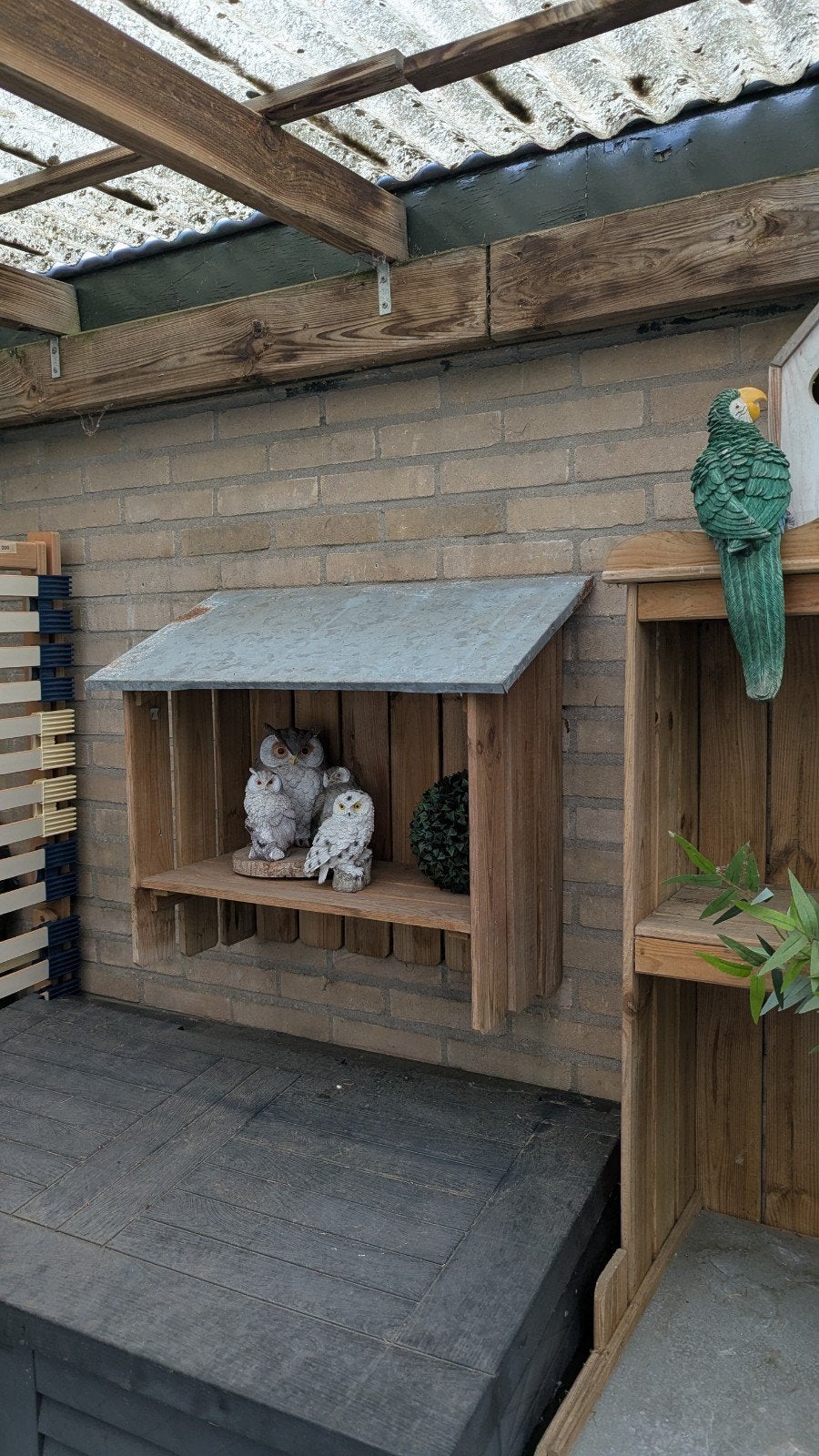 Leuke houten tuinkast voor aan de muur, Ophalen, Gebruikt, Hout, Overige typen