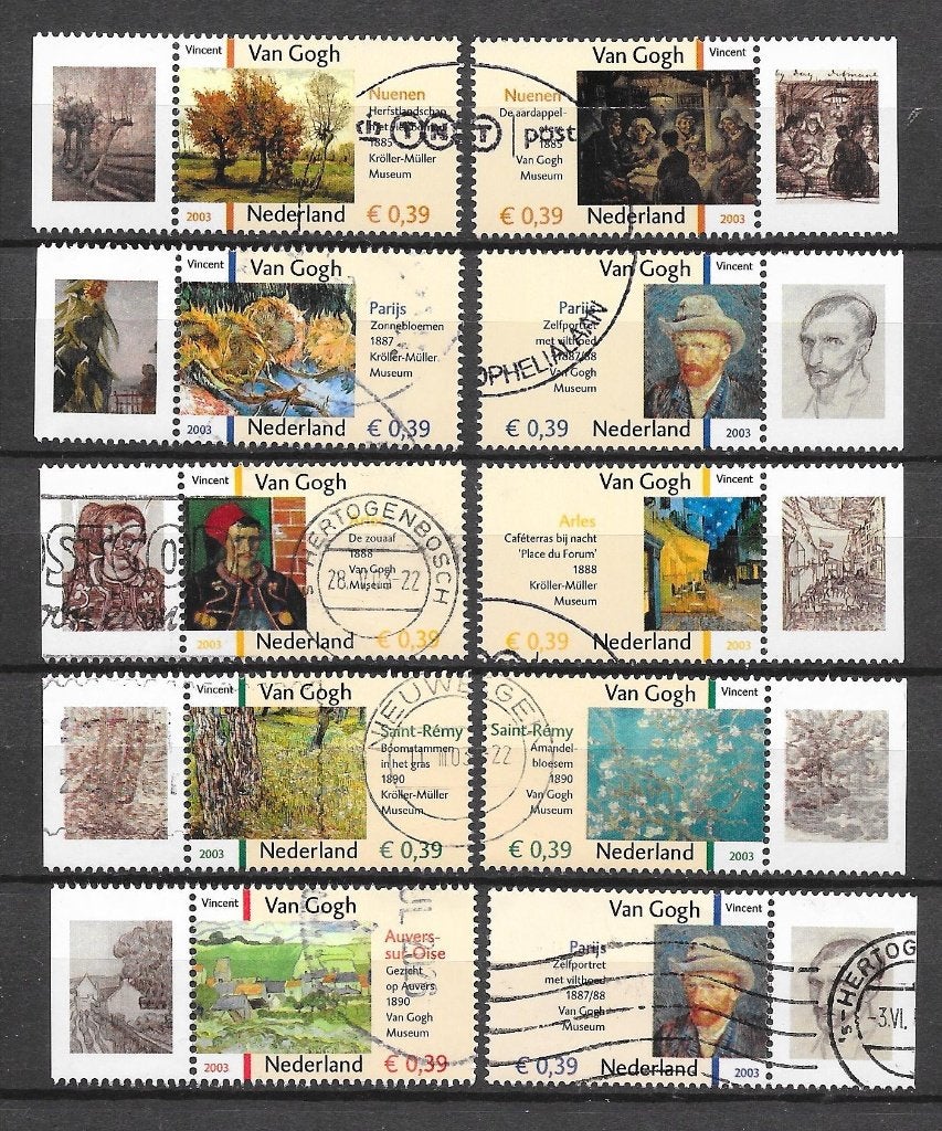 Nvph 2142-2151 gebruikt cw 10,00 tab, Ophalen of Verzenden