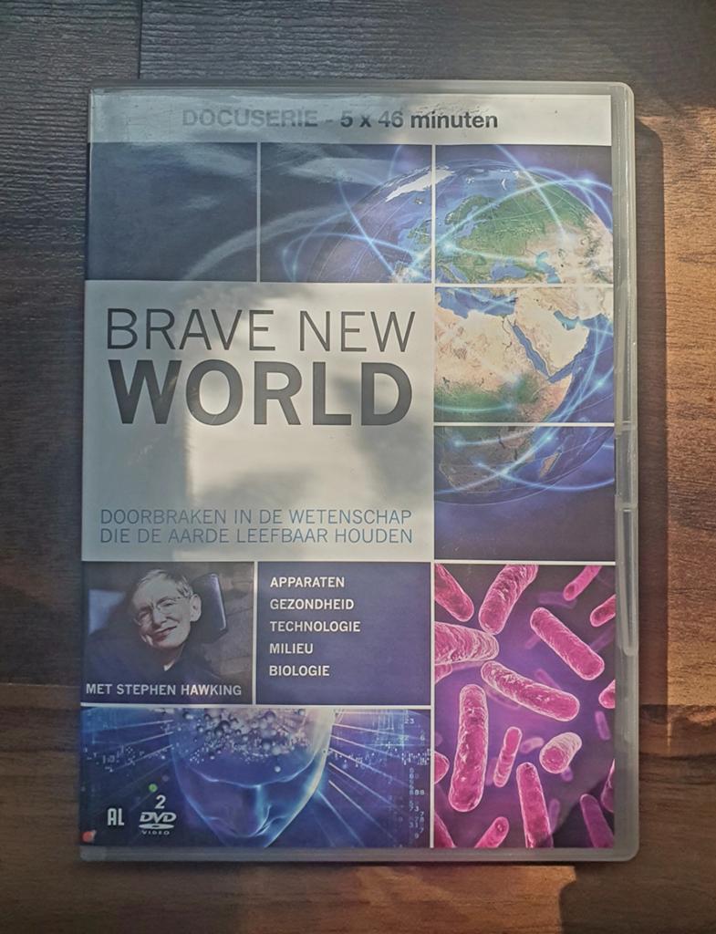 Brave New World - Docuserie met Stephen Hawking (DVD), Alle leeftijden, Ophalen of Verzenden, Gebruikt, Wetenschap of Techniek