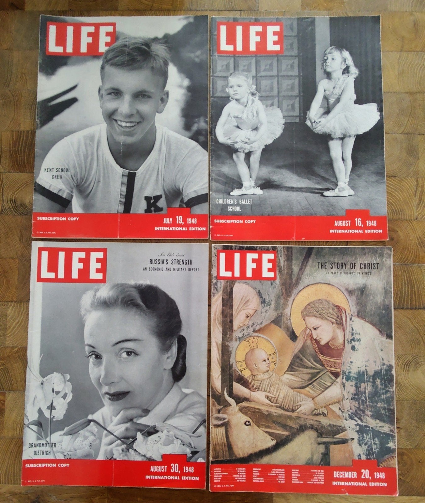 LIFE Magazine 1948 - 4 nummers - Vintage tijdschriften, Ophalen of Verzenden, Gelezen, Overige typen