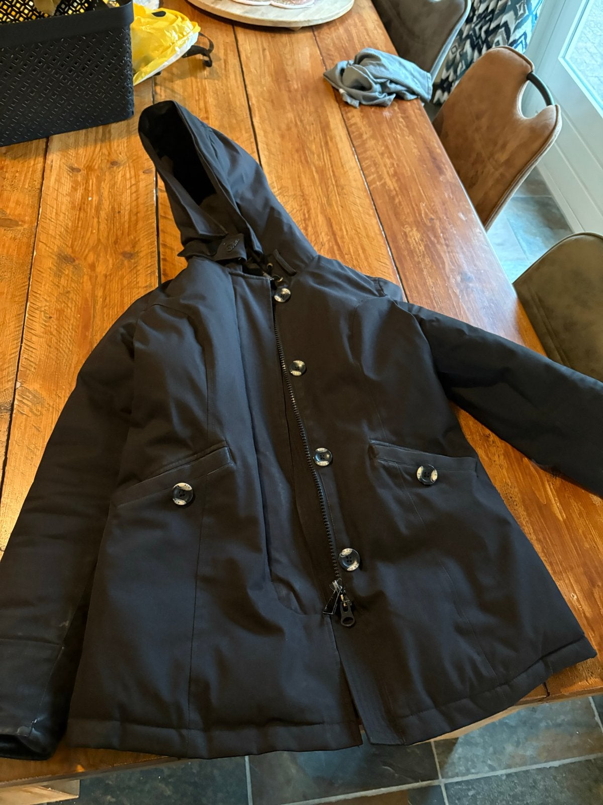 Originele Airforce jas - Zwart - Maat XS, Kleding | Dames, Jassen | Winter, Ophalen of Verzenden, Gedragen, Maat 34 (XS) of kleiner