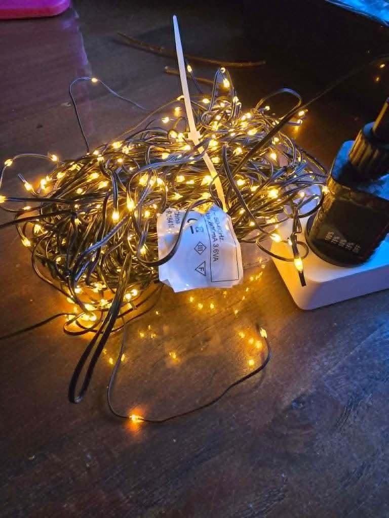 LED Kerstverlichting – 36 meter | 480 Warm Witte LED's, Diversen, Kerst, Ophalen of Verzenden, Zo goed als nieuw