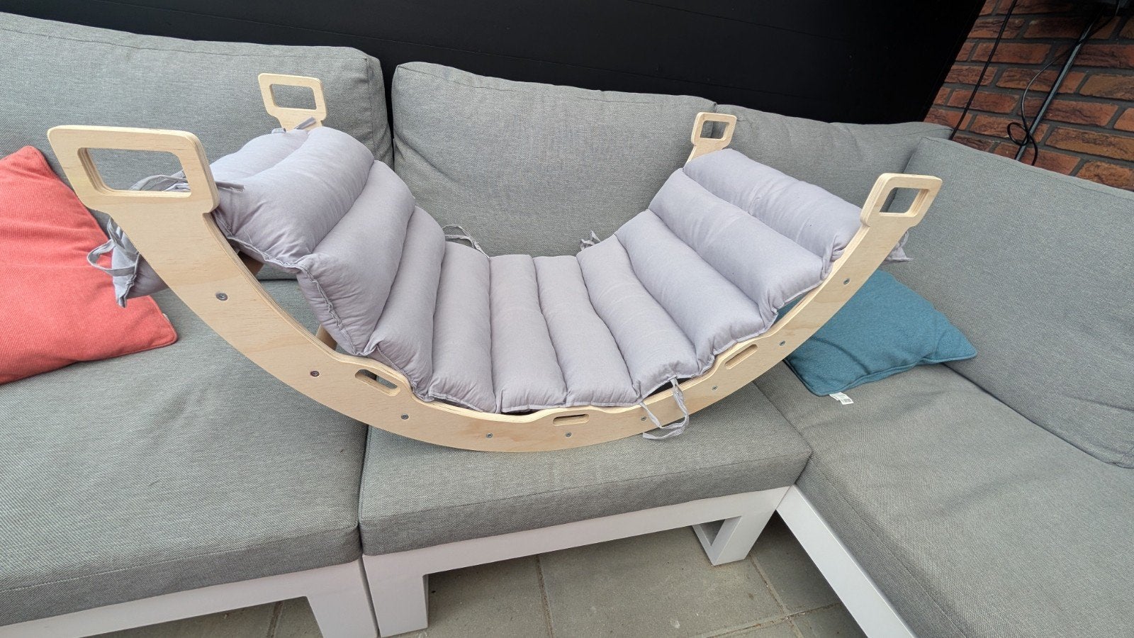 Houten Klimrek / Wobbelboard voor Kinderen, Ophalen, Zo goed als nieuw, Jongen of Meisje