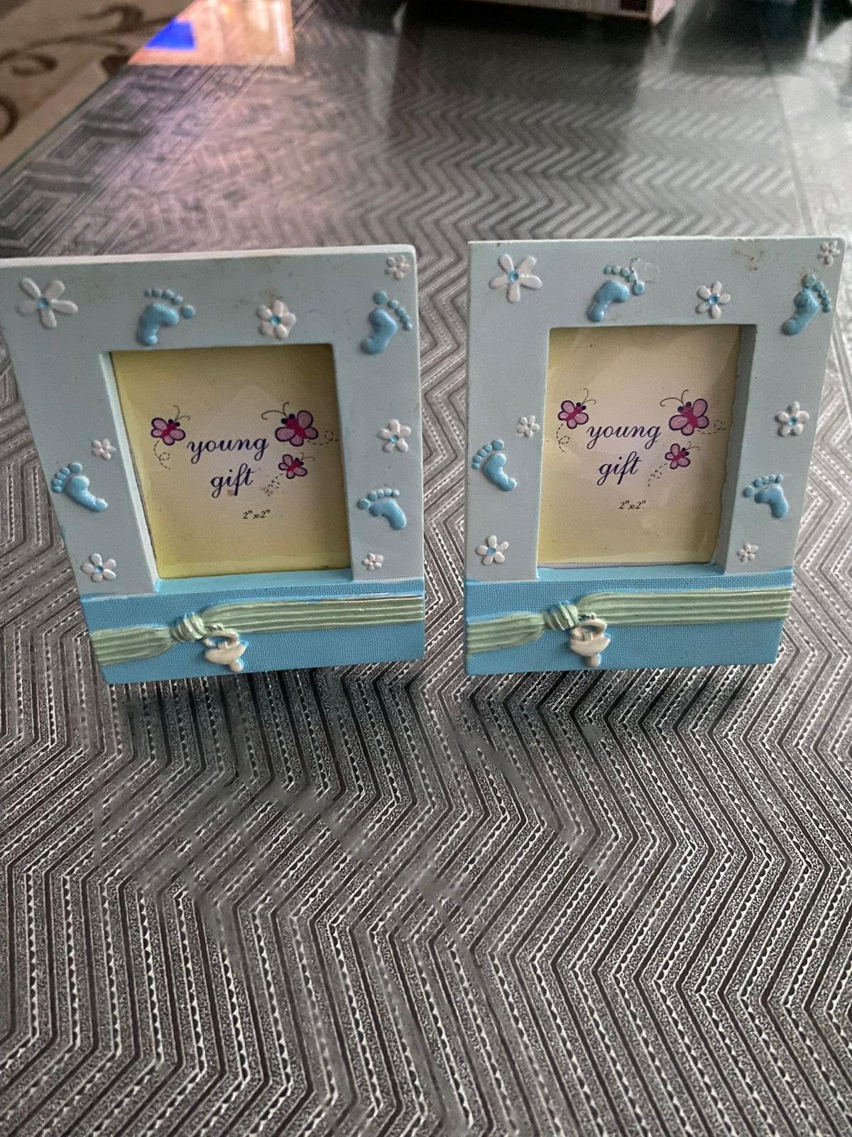Mini fotolijstje blauw, Audio, Tv en Foto, Fotografie | Fotolijsten, Ophalen, Zo goed als nieuw