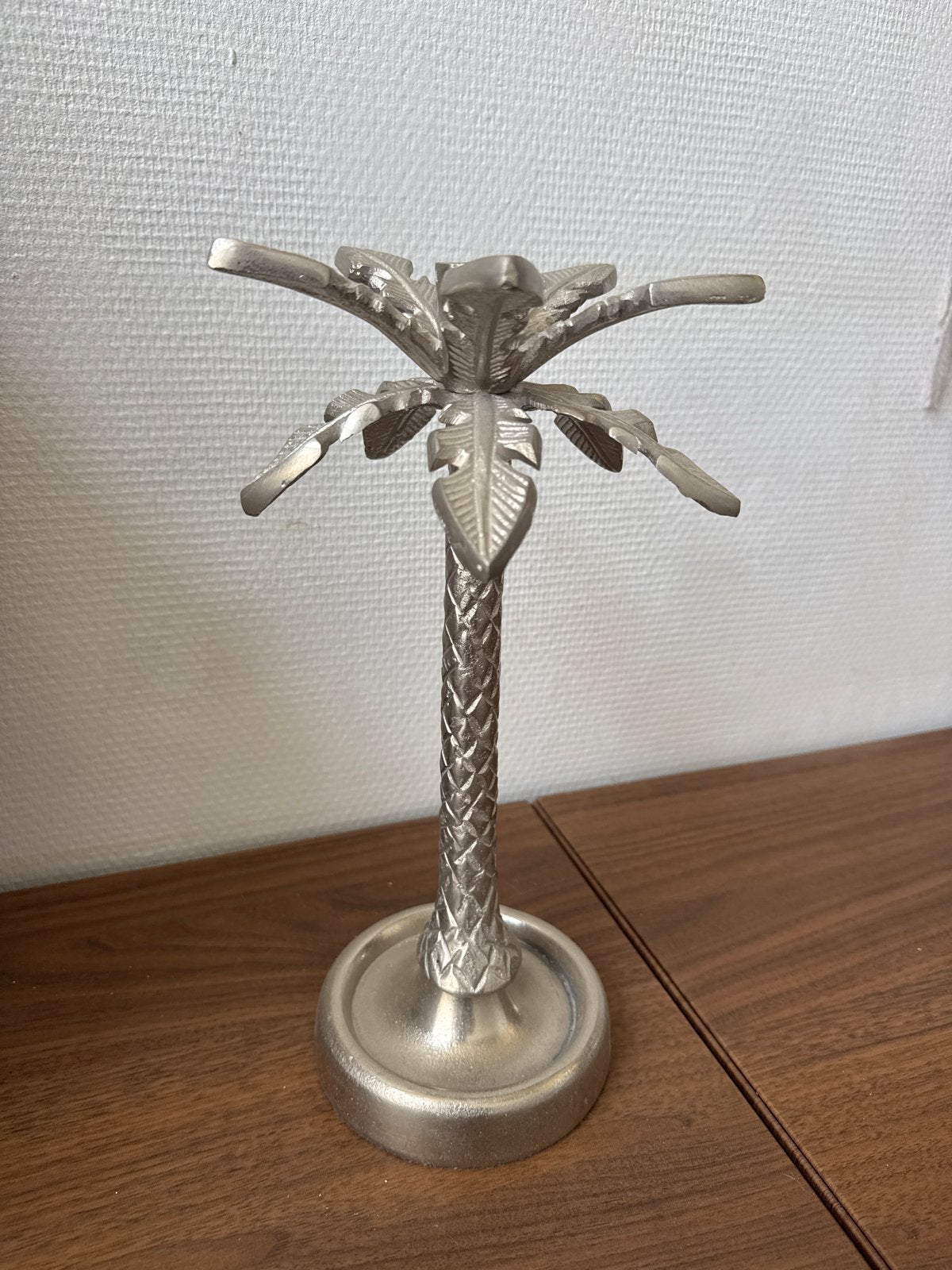 Metalen palmboom kandelaar, Ophalen, Gebruikt, Overige merken, Metaal