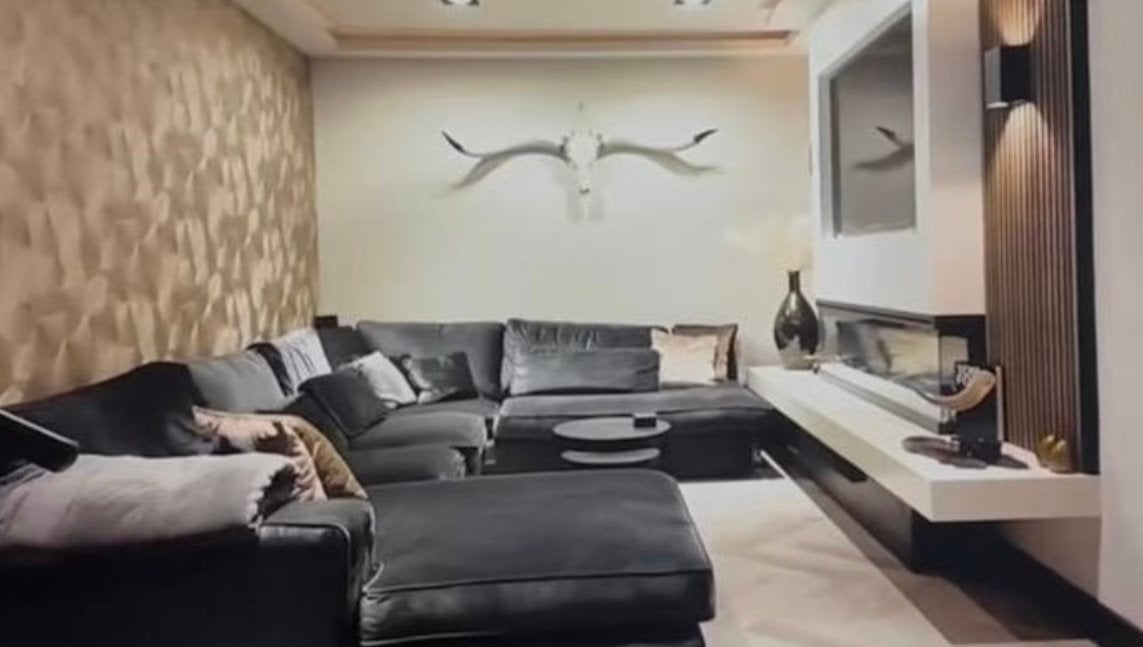 Erik kuster bank velours grijs met groot lounge gedeelte, Ophalen, Zo goed als nieuw