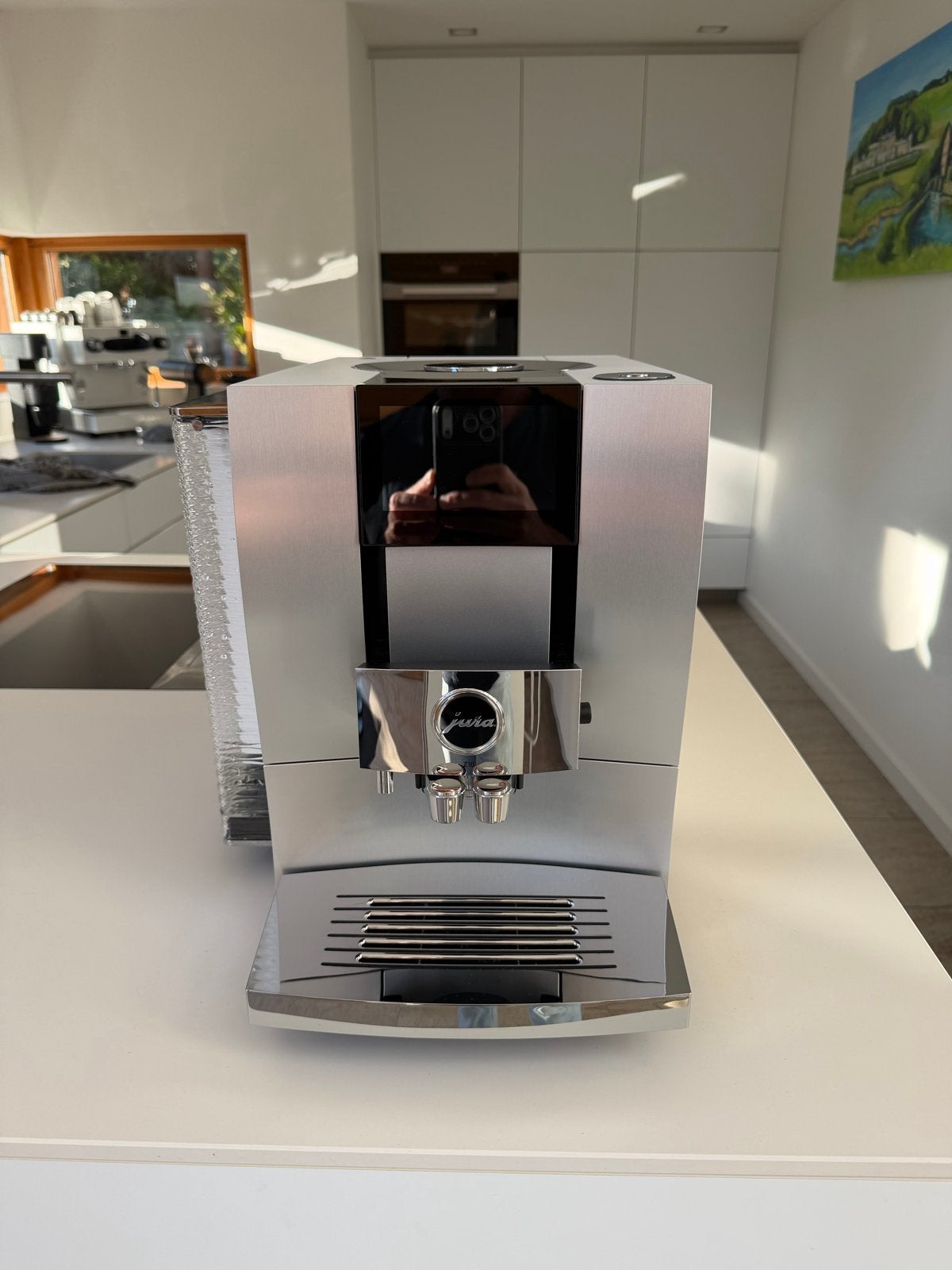 Jura Z10 EA Aluminium White (11-2025) - Zo goed als nieuw, Witgoed en Apparatuur, Koffiemachine, Zo goed als nieuw, 4 tot 10 kopjes