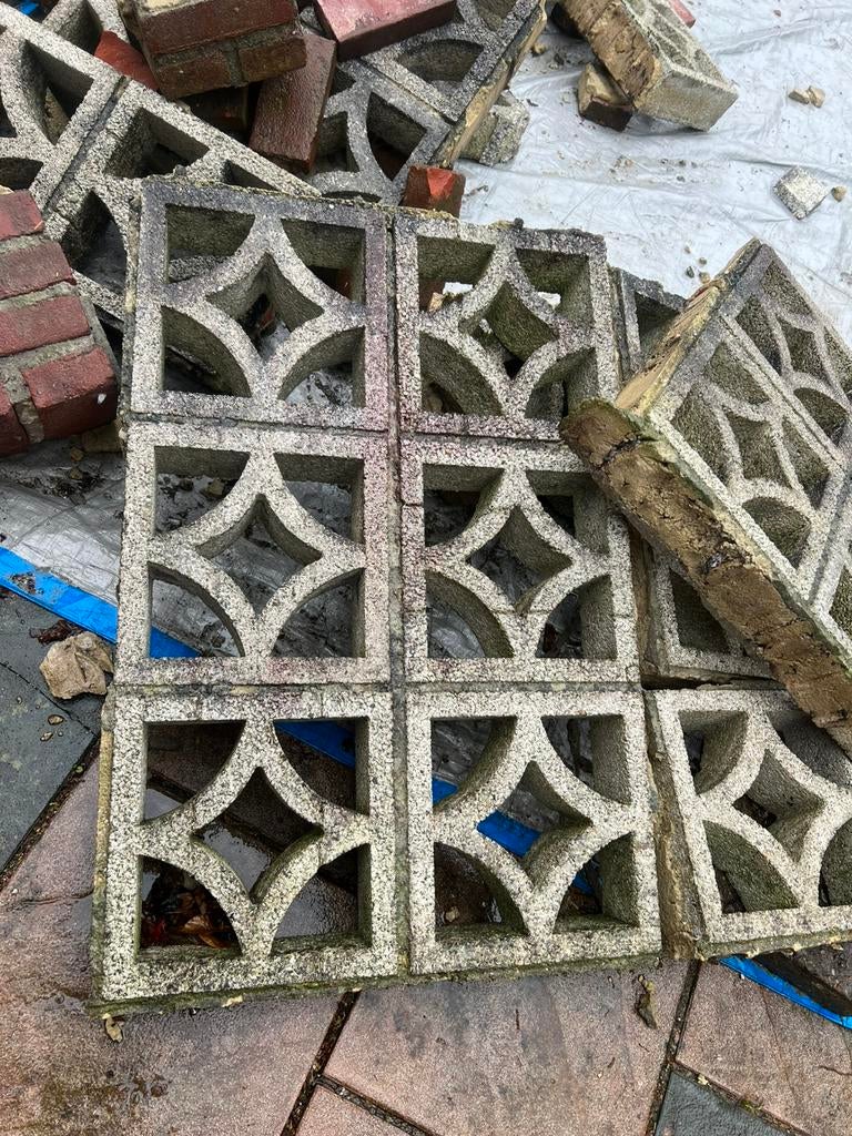 Sierstenen voor muurtje, Tuin en Terras, Tegels en Klinkers, Ophalen of Verzenden, Zo goed als nieuw, Beton, Overige typen