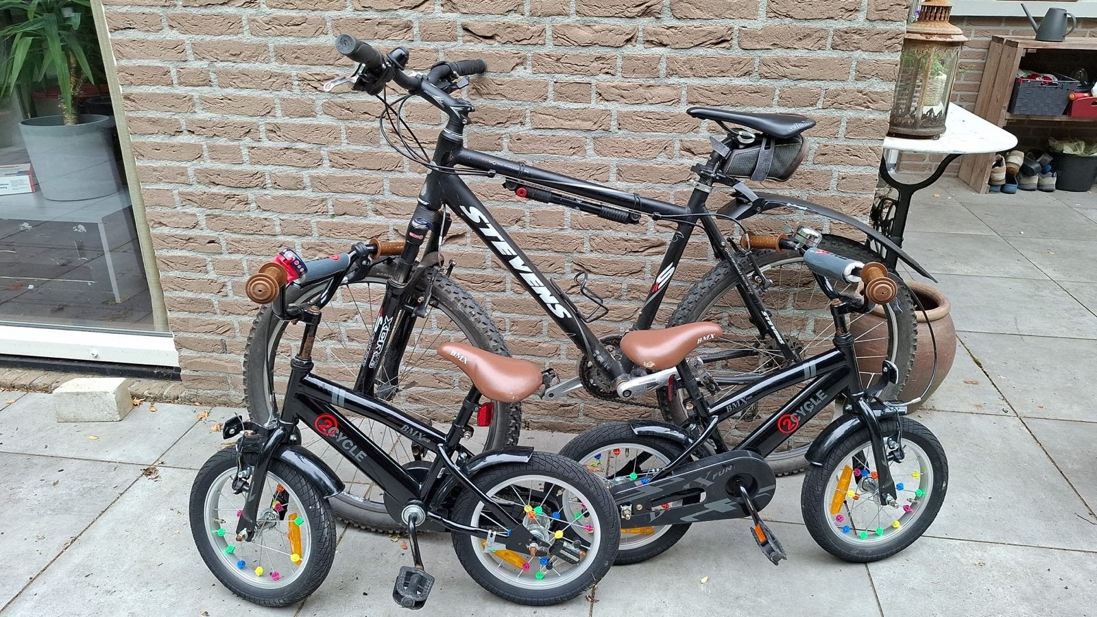 2x BMX fietsjes 14 inch, Ophalen, Zijwieltjes, Gebruikt, Velgrem