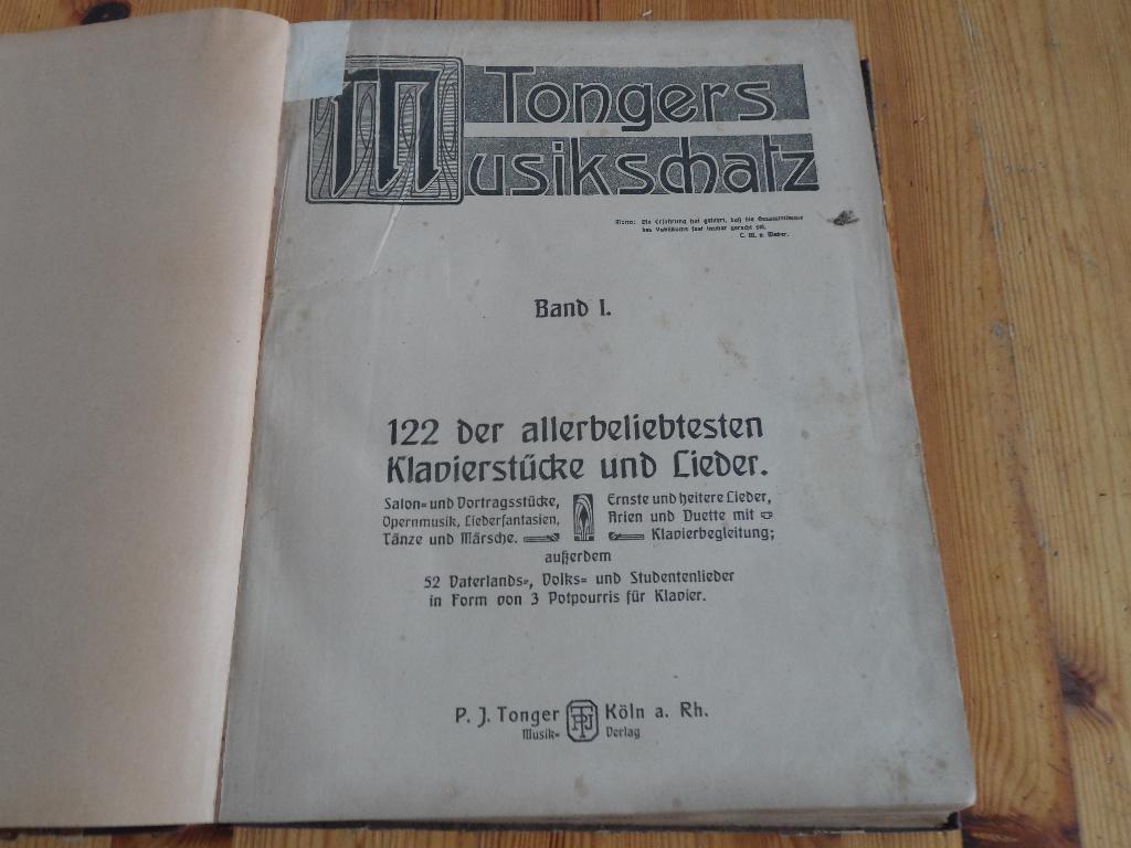 Tonge's musikschatz - 122 der allerbeliebtesten, Zang, Gebruikt, Klassiek, Ophalen of Verzenden