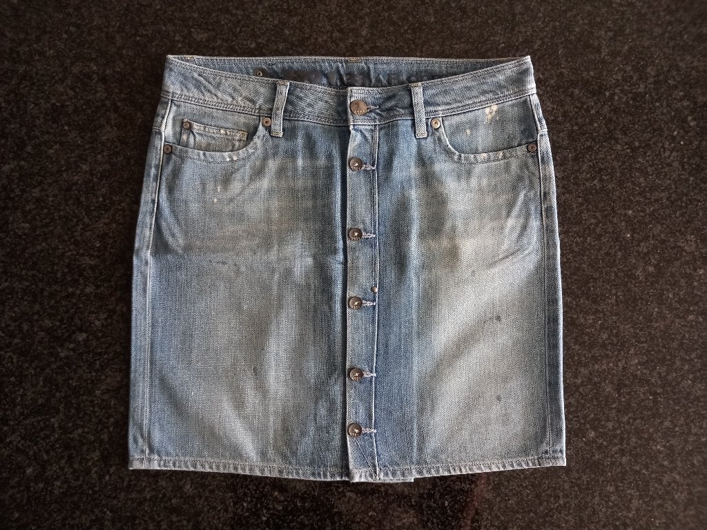G-star Raw Denim Midi Reese Rok mt 27 nagenoeg nieuwstaat!, Blauw, G-star Raw Denim, Nieuw, Ophalen of Verzenden