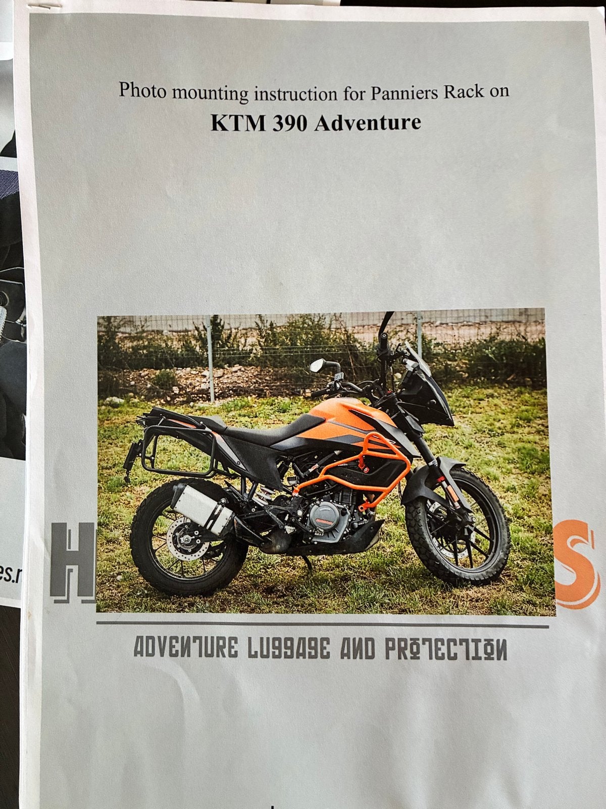 Kofferrek/ zijkoffer rek KTM 390 Adventure (Heavy Duties), Ophalen, Nieuw