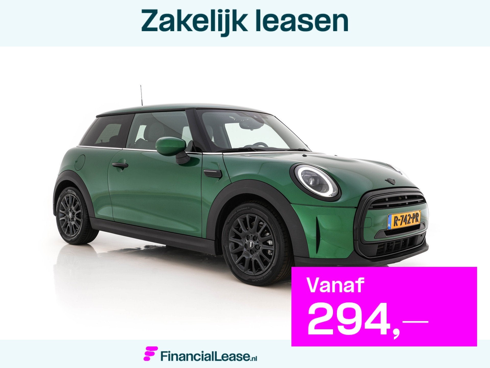 MINI 3-deurs 1.5 One Business Edition (INCL-BTW) Aut. *LEATH, Gebruikt, 4 stoelen, 49 €/maand, Bedrijf