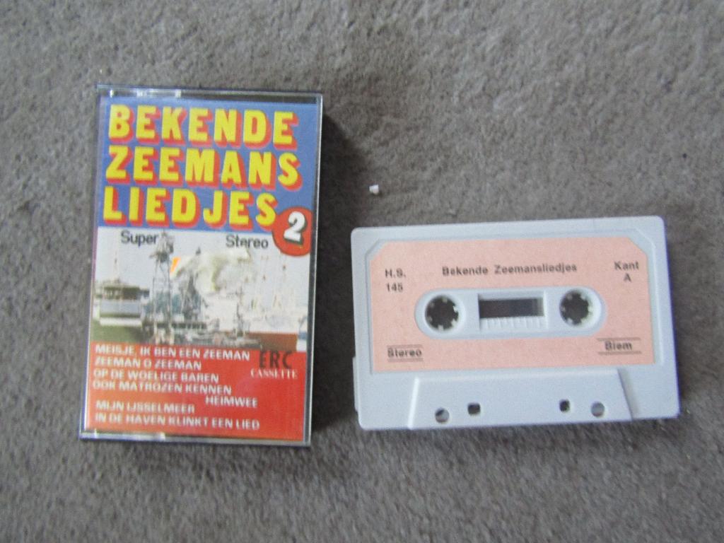 Cassette: Bekende zeemansliedjes, Gebruikt, 1 bandje, Ophalen of Verzenden, Origineel