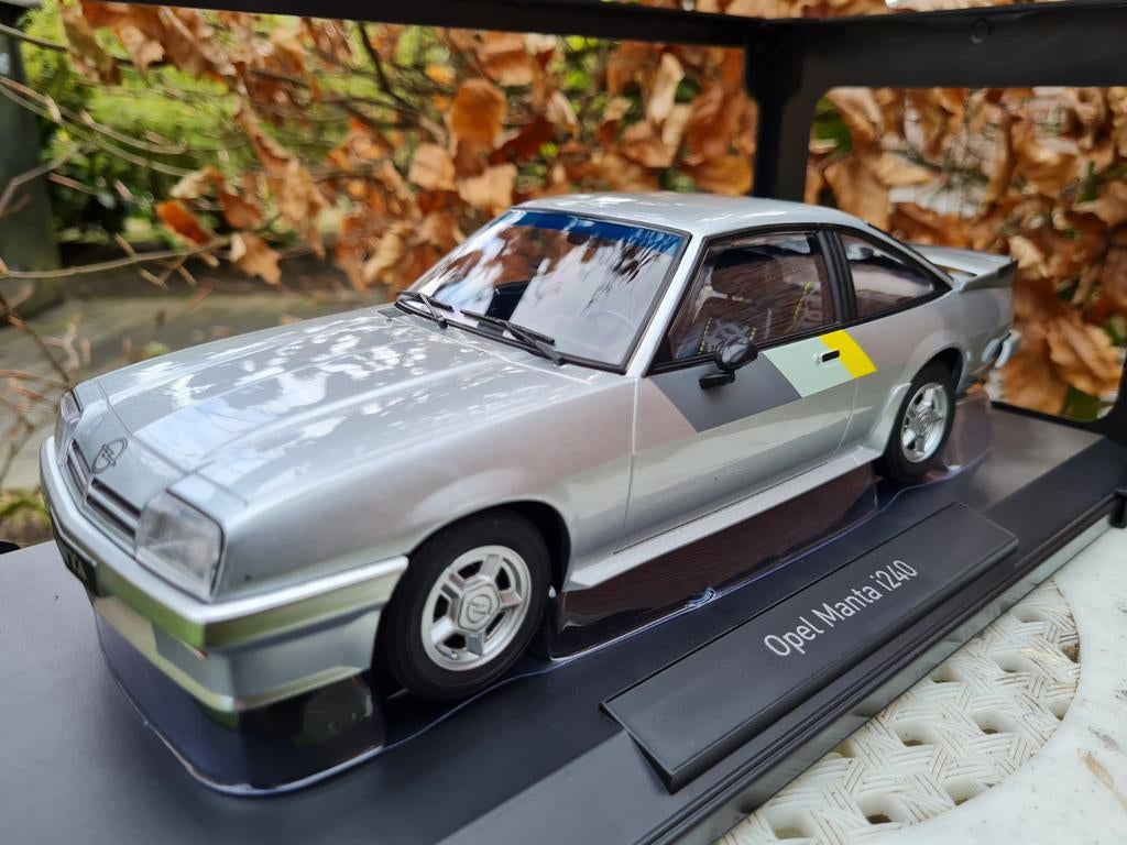 1:18 Opel Manta B i240 Grijs metallic Norev 750 stuks!!, Hobby en Vrije tijd, Modelauto's | 1:18, Ophalen of Verzenden, Nieuw